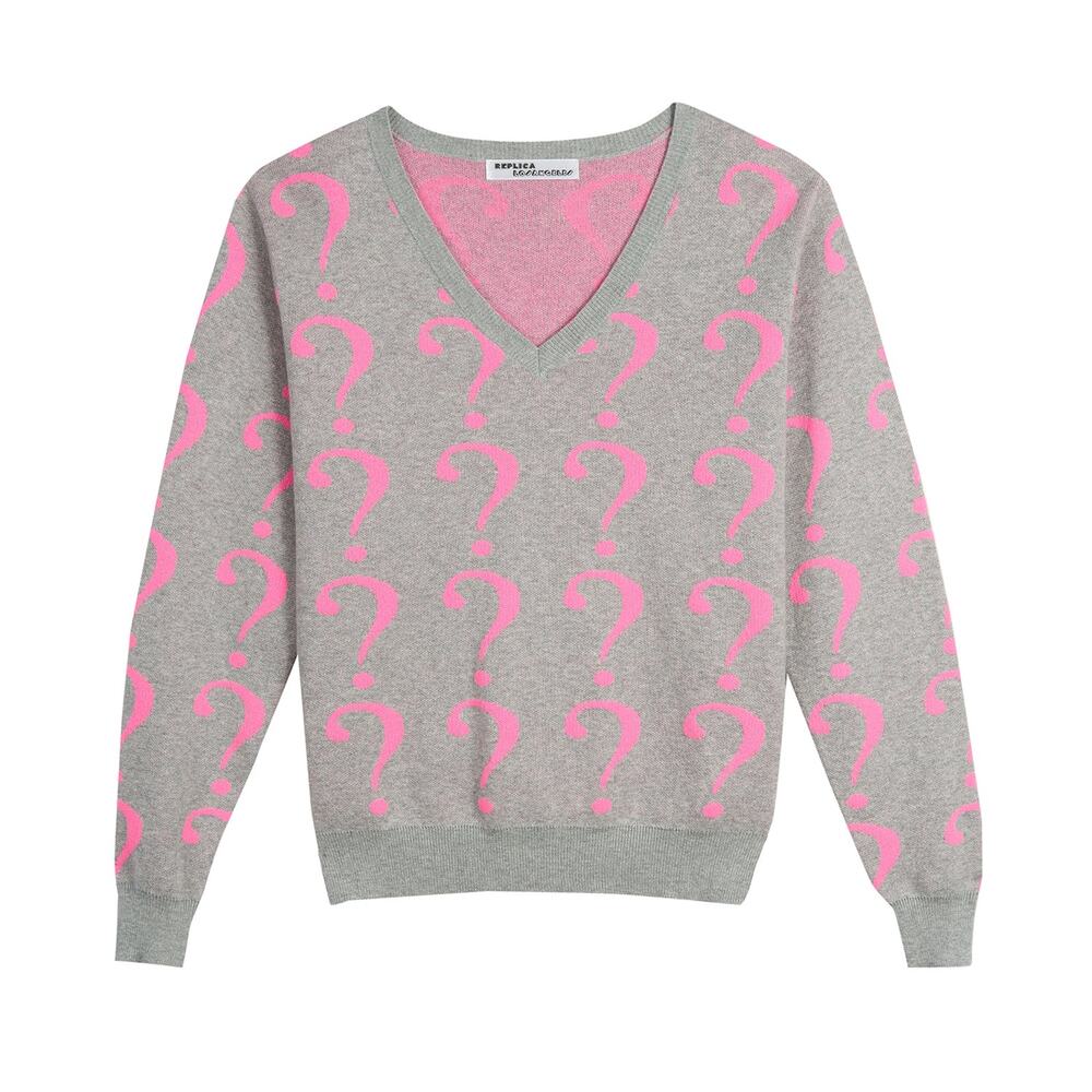 Cashmere Mystery V-Neck Sweater - M